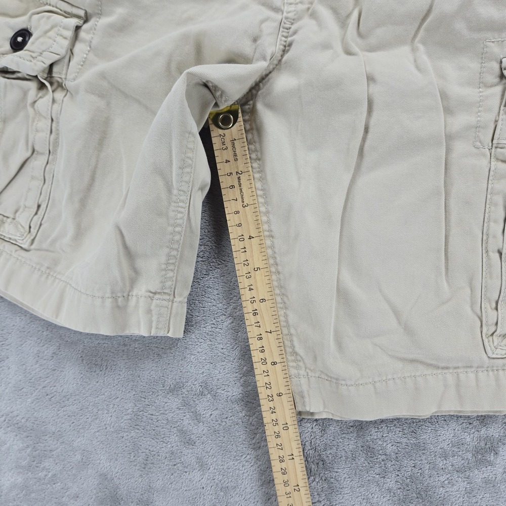 American Eagle Cargo Shorts Mens Size 33 Light Beige Khaki Classic Length - Picture 5 of 8